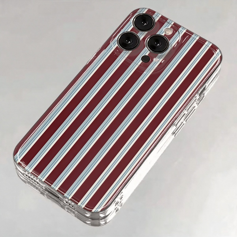 เคสโทรศัพท์นุ่มลายทางสีเบอร์กั - Apple Iphone 15 บทวิจารณ์และราคา